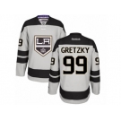 Men's Reebok Los Angeles Kings #99 Wayne Gretzky Authentic Gray Alternate NHL Jersey