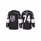 Men's adidas Dwight King Los Angeles Kings #74 Black 2018 New Season Team Home Jersey