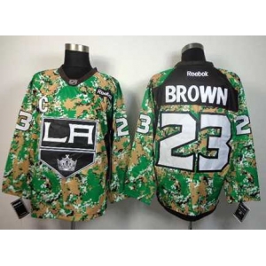 nhl jerseys los angeles kings #23 brown camo[patch C]