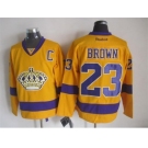nhl jerseys los angeles kings #23 brown stadium yellow