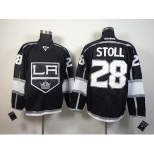 nhl jerseys los angeles kings #28 stoll black