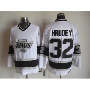 nhl jerseys los angeles kings #32 hrudey white[hrudey][m&n]