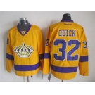 nhl jerseys los angeles kings #32 jonathan quick yellow