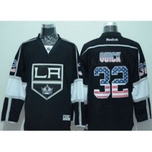 nhl jerseys los angeles kings #32 quick black[national flag version]