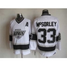 nhl jerseys los angeles kings #33 mcsorley white[patch A][m&n]