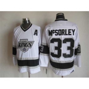 nhl jerseys los angeles kings #33 mcsorley white[patch A][m&n]