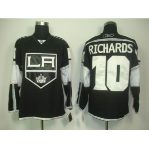 nhl los angeles kings #10 richards black white