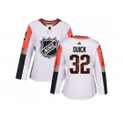 Women Adidas Los Angeles Kings #32 Jonathan Quick White 2018 All-Star Pacific Division Authentic Stitched NHL Jersey