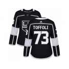 Women Adidas Los Angeles Kings #73 Tyler Toffoli Black Home Authentic Stitched NHL Jersey