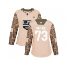 Women Adidas Los Angeles Kings #73 Tyler Toffoli Camo Authentic 2017 Veterans Day Stitched NHL Jersey