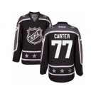 Women's Reebok Los Angeles Kings #77 Jeff Carter Authentic Black Pacific Division 2017 All-Star NHL Jersey