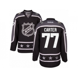 Women's Reebok Los Angeles Kings #77 Jeff Carter Authentic Black Pacific Division 2017 All-Star NHL Jersey