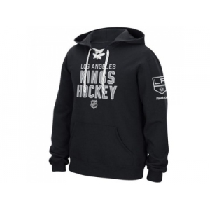 Los Angeles Kings Reebok Stitch Black Em Up Lace Hoodie