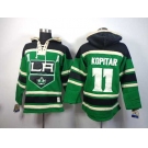 nhl jerseys los angeles kings #11 kopitar green[pullover hooded sweatshirt][patch A]