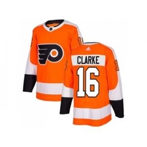 Adidas Philadelphia Flyers #16 Bobby Clarke Orange Home Authentic Stitched NHL Jersey