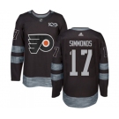 Adidas Philadelphia Flyers #17 Wayne Simmonds Authentic Black 1917-2017 100th Anniversary NHL Jersey