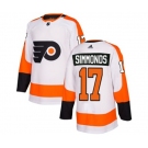 Adidas Philadelphia Flyers #17 Wayne Simmonds Authentic White Away NHL Jersey