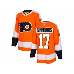 Adidas Philadelphia Flyers #17 Wayne Simmonds Orange Home Authentic Stitched NHL Jersey