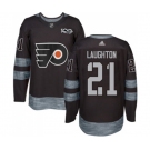 Adidas Philadelphia Flyers #21 Scott Laughton Authentic Black 1917-2017 100th Anniversary NHL Jersey