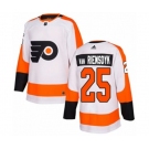 Adidas Philadelphia Flyers #25 James Van Riemsdyk Authentic White Away NHL Jersey