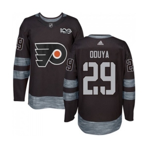 Adidas Philadelphia Flyers #29 Johnny Oduya Authentic Black 1917-2017 100th Anniversary NHL Jersey