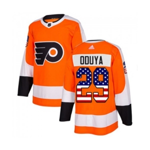 Adidas Philadelphia Flyers #29 Johnny Oduya Authentic Orange USA Flag Fashion NHL Jersey