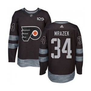 Adidas Philadelphia Flyers #34 Petr Mrazek Premier Black 1917-2017 100th Anniversary NHL Jersey