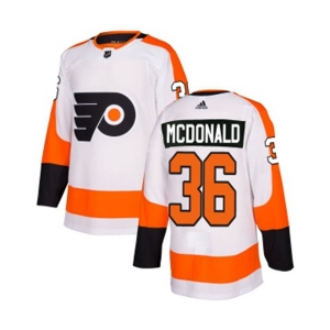 Adidas Philadelphia Flyers #36 Colin McDonald Authentic White Away NHL Jersey