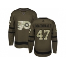 Adidas Philadelphia Flyers #47 Andrew MacDonald Green Salute to Service Stitched NHL Jersey