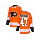 Adidas Philadelphia Flyers #47 Andrew MacDonald Orange Home Authentic Stitched NHL Jersey