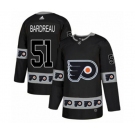 Adidas Philadelphia Flyers #51 Cole Bardreau Authentic Black Team Logo Fashion NHL Jersey