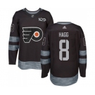 Adidas Philadelphia Flyers #8 Robert Hagg Authentic Black 1917-2017 100th Anniversary NHL Jersey