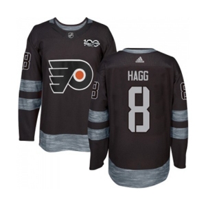 Adidas Philadelphia Flyers #8 Robert Hagg Authentic Black 1917-2017 100th Anniversary NHL Jersey