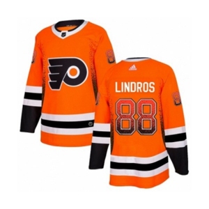 Adidas Philadelphia Flyers #88 Eric Lindros Authentic Orange Drift Fashion NHL Jersey
