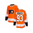 Adidas Philadelphia Flyers #93 Jakub Voracek Orange Home Authentic Stitched NHL Jersey