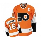 CCM Philadelphia Flyers #16 Bobby Clarke Authentic Orange Throwback NHL Jersey