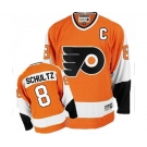 CCM Philadelphia Flyers #8 Dave Schultz Authentic Orange Throwback NHL Jersey