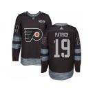 Men Adidas Philadelphia Flyers #19 Nolan Patrick Black 1917-2017 100th Anniversary Stitched NHL Jersey