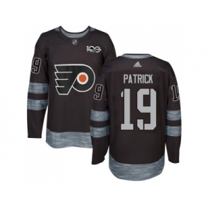 Men Adidas Philadelphia Flyers #19 Nolan Patrick Black 1917-2017 100th Anniversary Stitched NHL Jersey