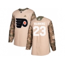 Men Adidas Philadelphia Flyers #23 Brandon Manning Camo Authentic 2017 Veterans Day Stitched NHL Jersey