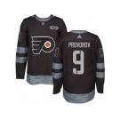 Men's Adidas Philadelphia Flyers #9 Ivan Provorov Authentic Black 1917-2017 100th Anniversary NHL Jersey