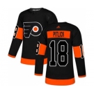 Men's Flyers #18 Tyler Pitlick Black Alternate Authentic Stitched Hockey Jersey