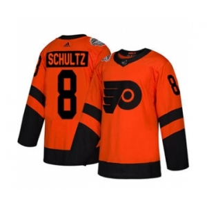 Men's Flyers #8 Dave Schultz Orange 2019 Stadium Series Stitched Hockey Jersey