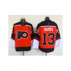 Men's Philadelphia Flyers #13 Kevin Hayes Orange 2021 Reverse Retro Authentic Jersey