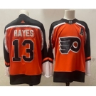 Men's Philadelphia Flyers #13 Kevin Hayes Orange Adidas 2020-21 Stitched NHL Jersey