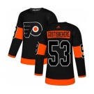 Men's Philadelphia Flyers #53 Shayne Gostisbehere Black Alternate Stitched Hockey Jersey