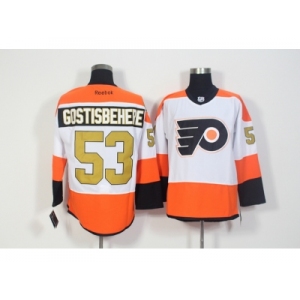 Men's Philadelphia Flyers #53 Shayne Gostisbehere White 3rd Stitched NHL Jersey
