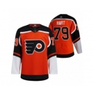 Men's Philadelphia Flyers #79 Carter Hart Orange 2021 Reverse Retro Authentic Jersey