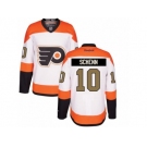 Men's Reebok Philadelphia Flyers #10 Brayden Schenn Authentic White 3rd NHL Jersey