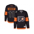 Men's Reebok Philadelphia Flyers #11 Travis Konecny Black 2017 Stadium Series Stitched NHL Jersey